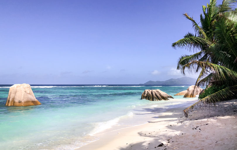 Anse de la Source aux îles Seychelles